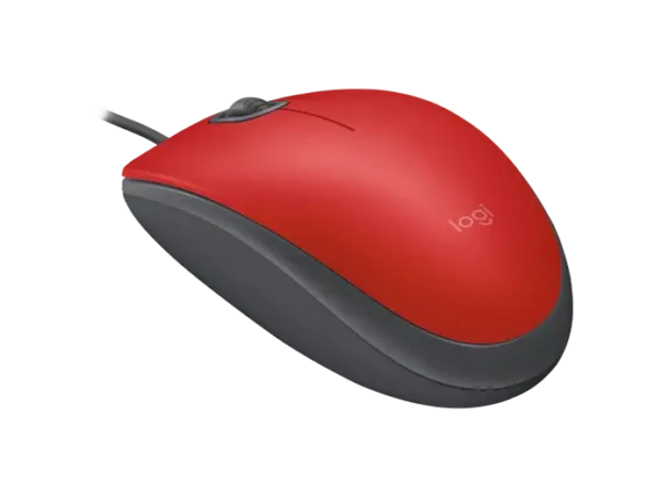 MOUSE LOGITECH ALAMBRICO M110 ROJO/NEGRO - 910-005492 - Imagen 2