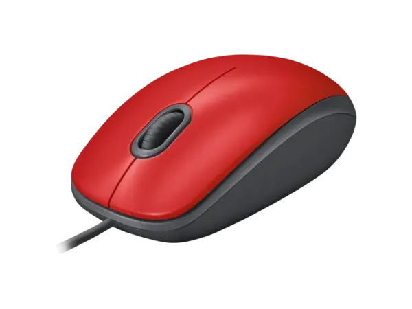 MOUSE LOGITECH ALAMBRICO M110 ROJO/NEGRO - 910-005492 - Imagen 3