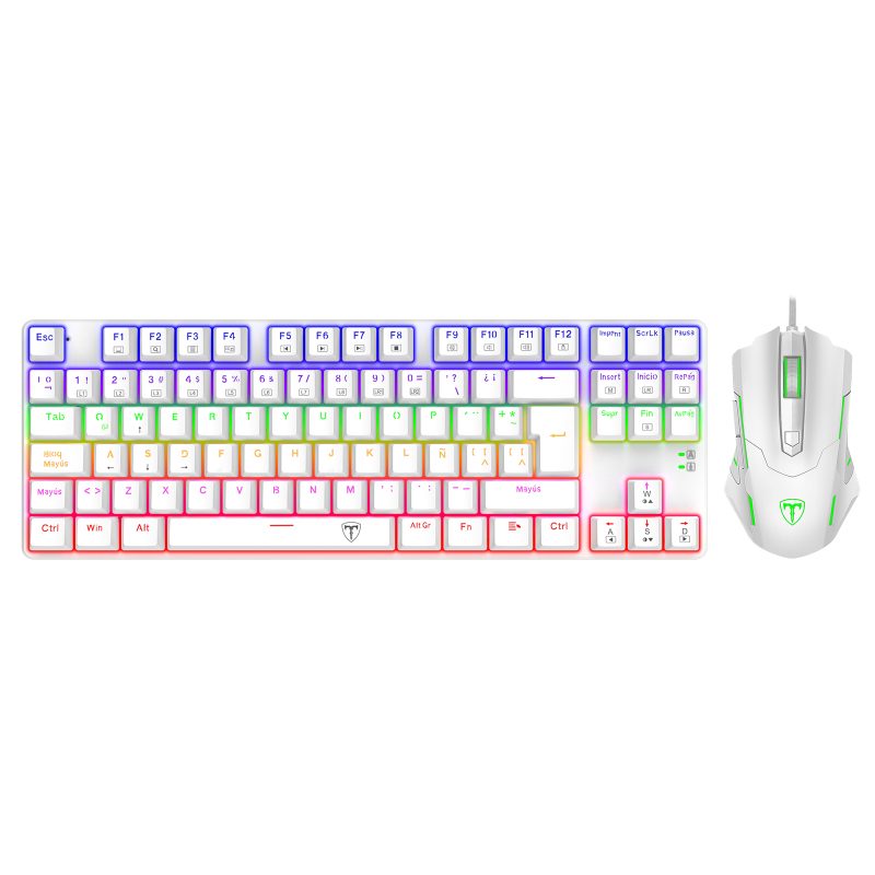 Combo teclado y mouse Gaming T-DAGGER T-TGS005W-RD ADVANCE FORCE